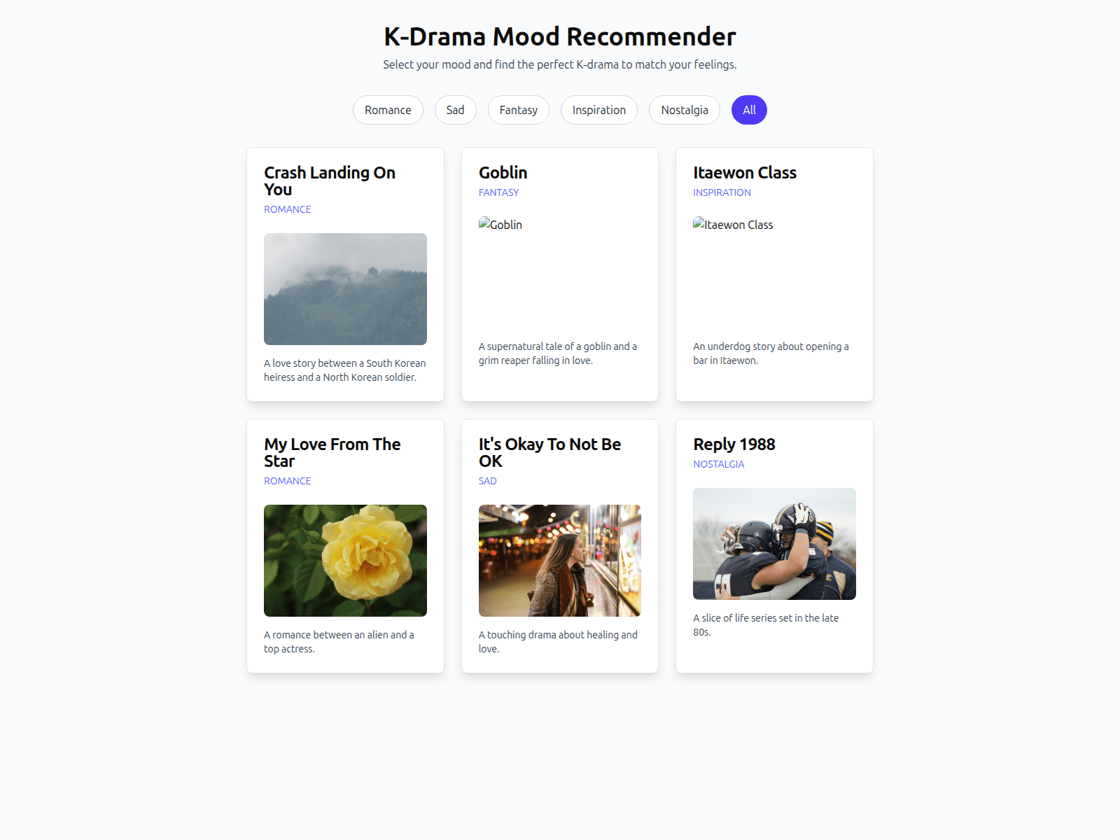 Screenshot of 8d3f4d59-kdrama-mood-based-re-frontend.pages.dev