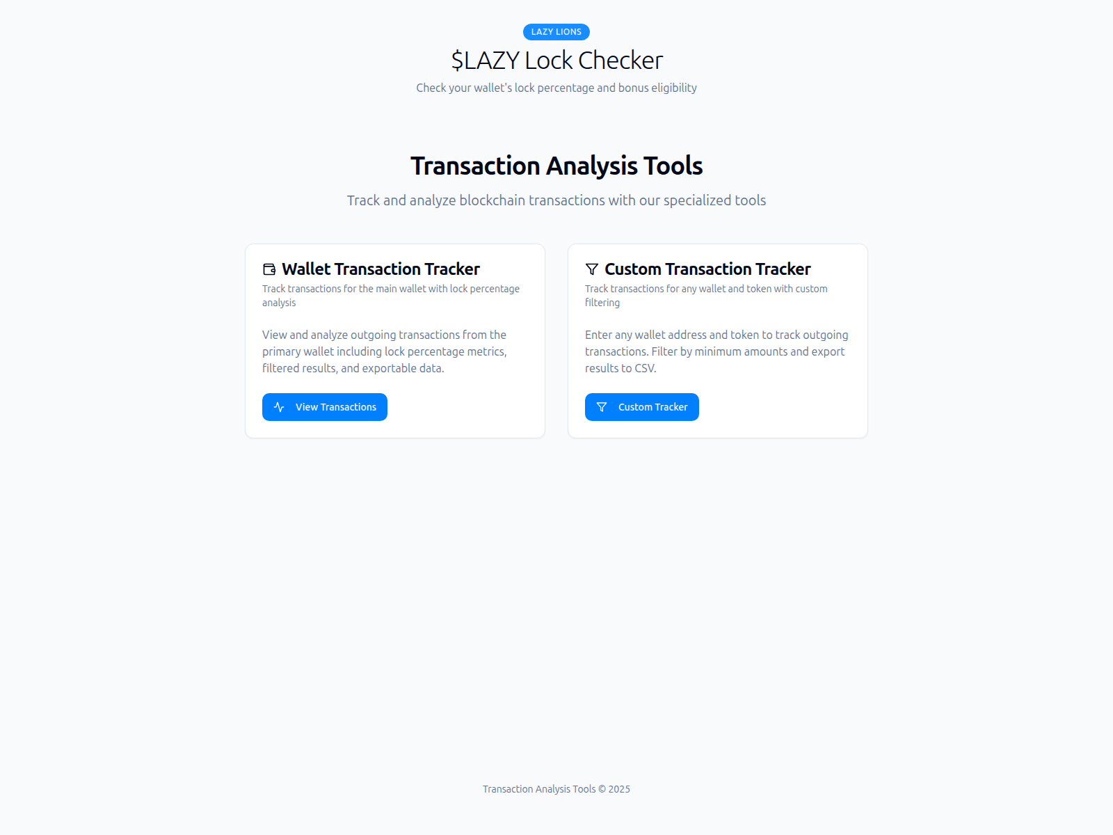 Screenshot of wallet.lazyonbase.com