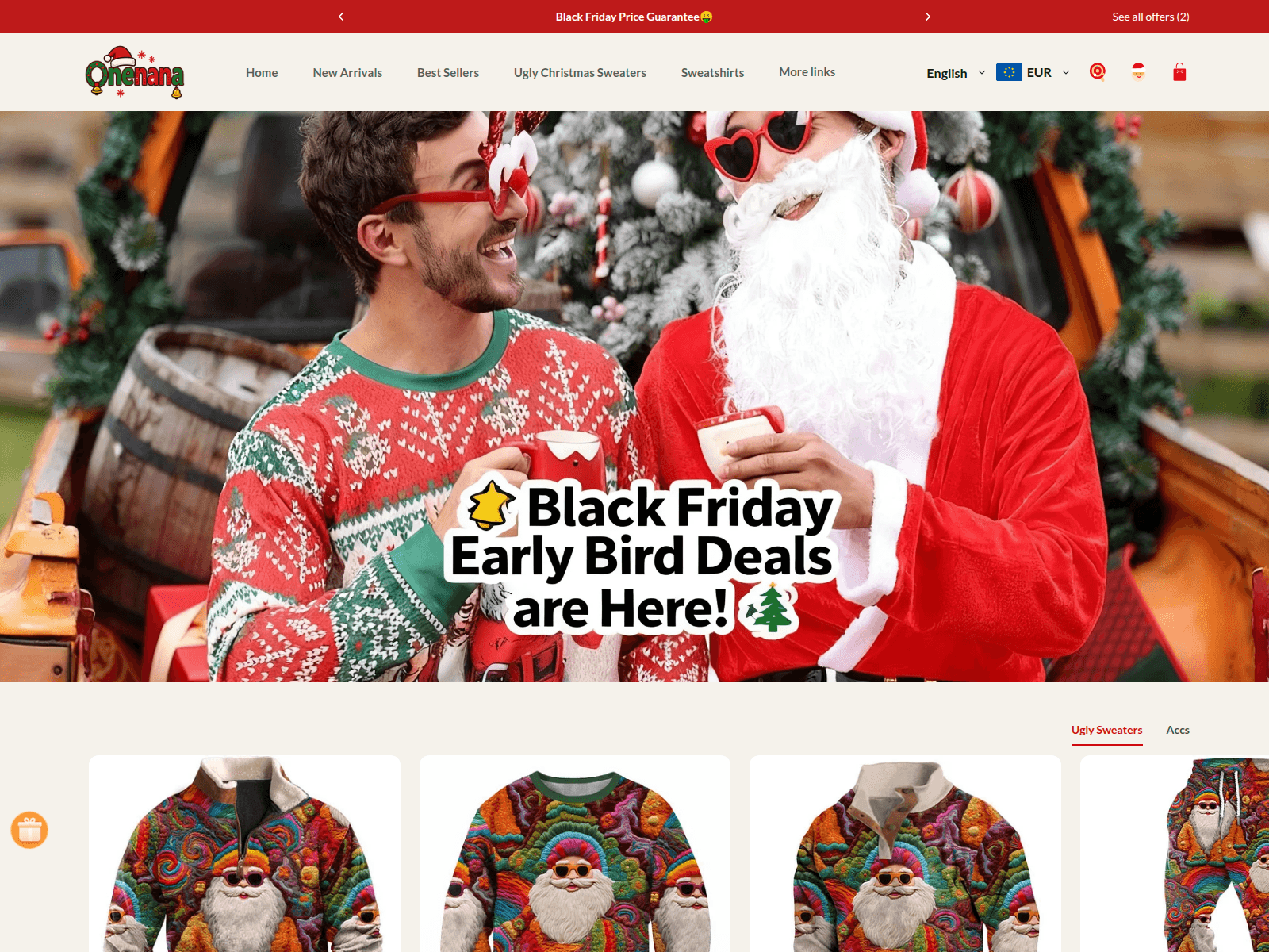 Screenshot of onenana.com