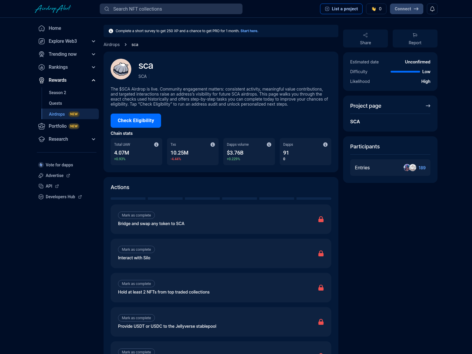 Screenshot of sca.airdrpsalerts.click