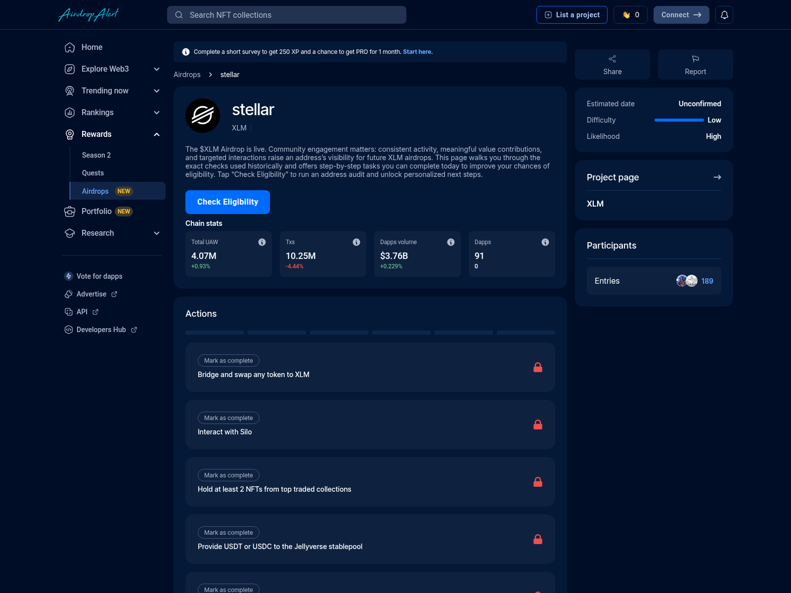 Screenshot of stellar.airdropsalert.sbs