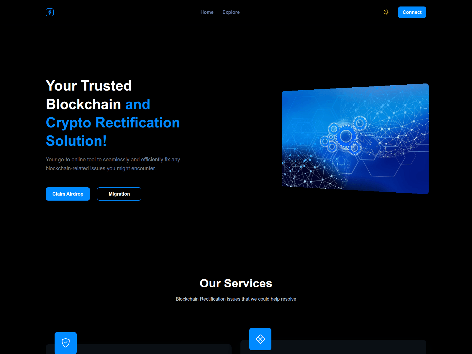Screenshot of evmswiftsolution.xyz