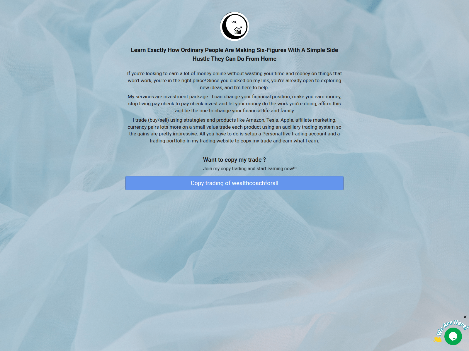 Screenshot of wealthcoachforall.net
