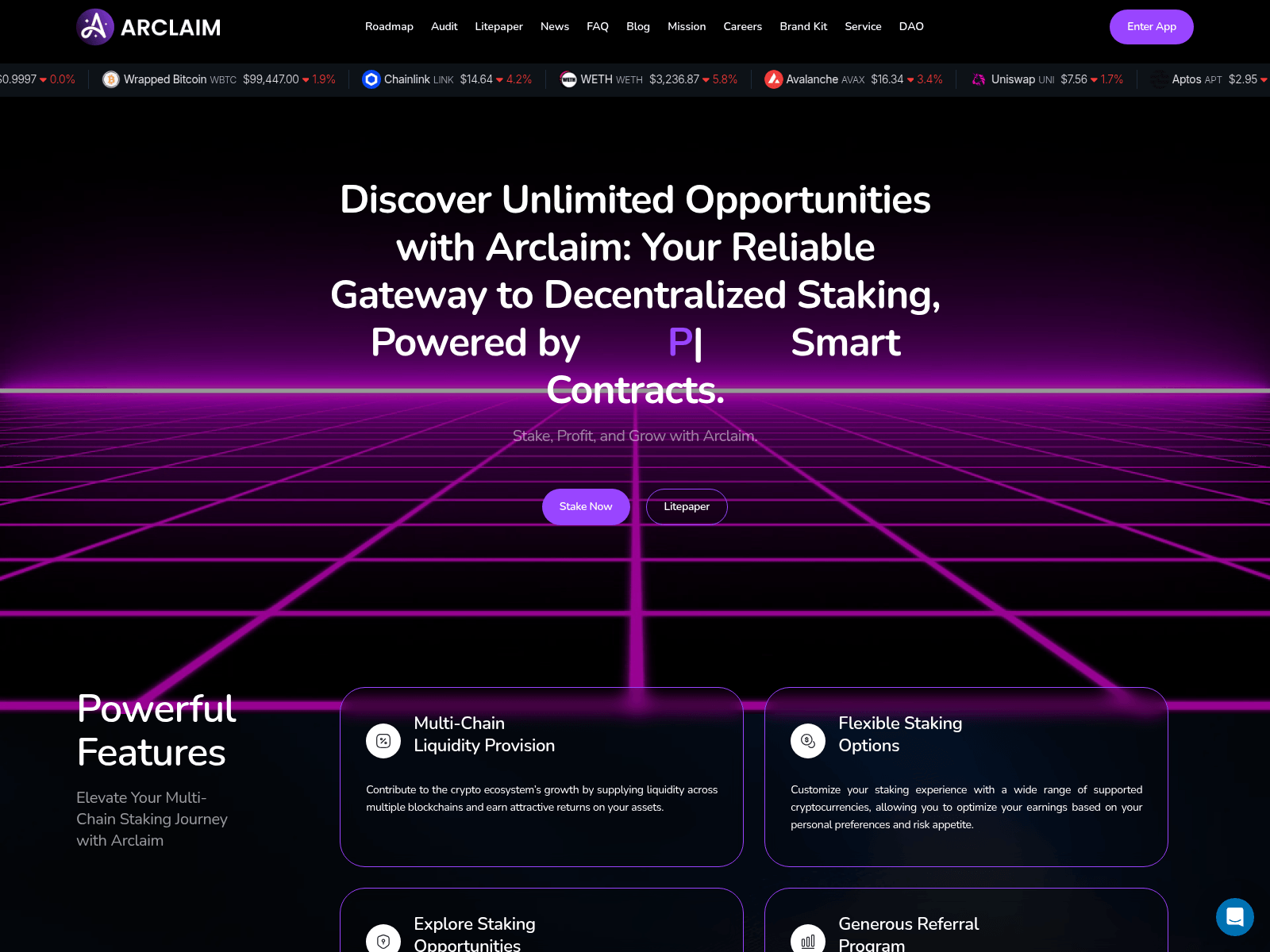 Screenshot of arclaim.com