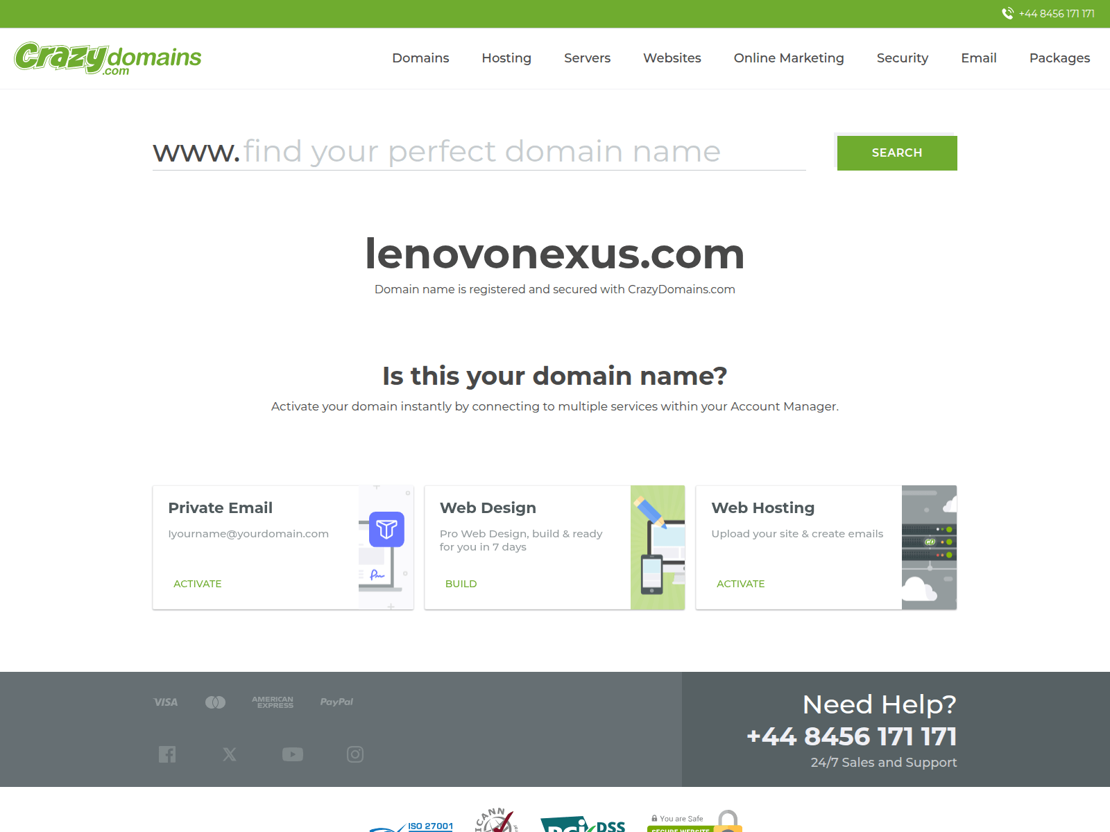 Screenshot of lenovonexus.com