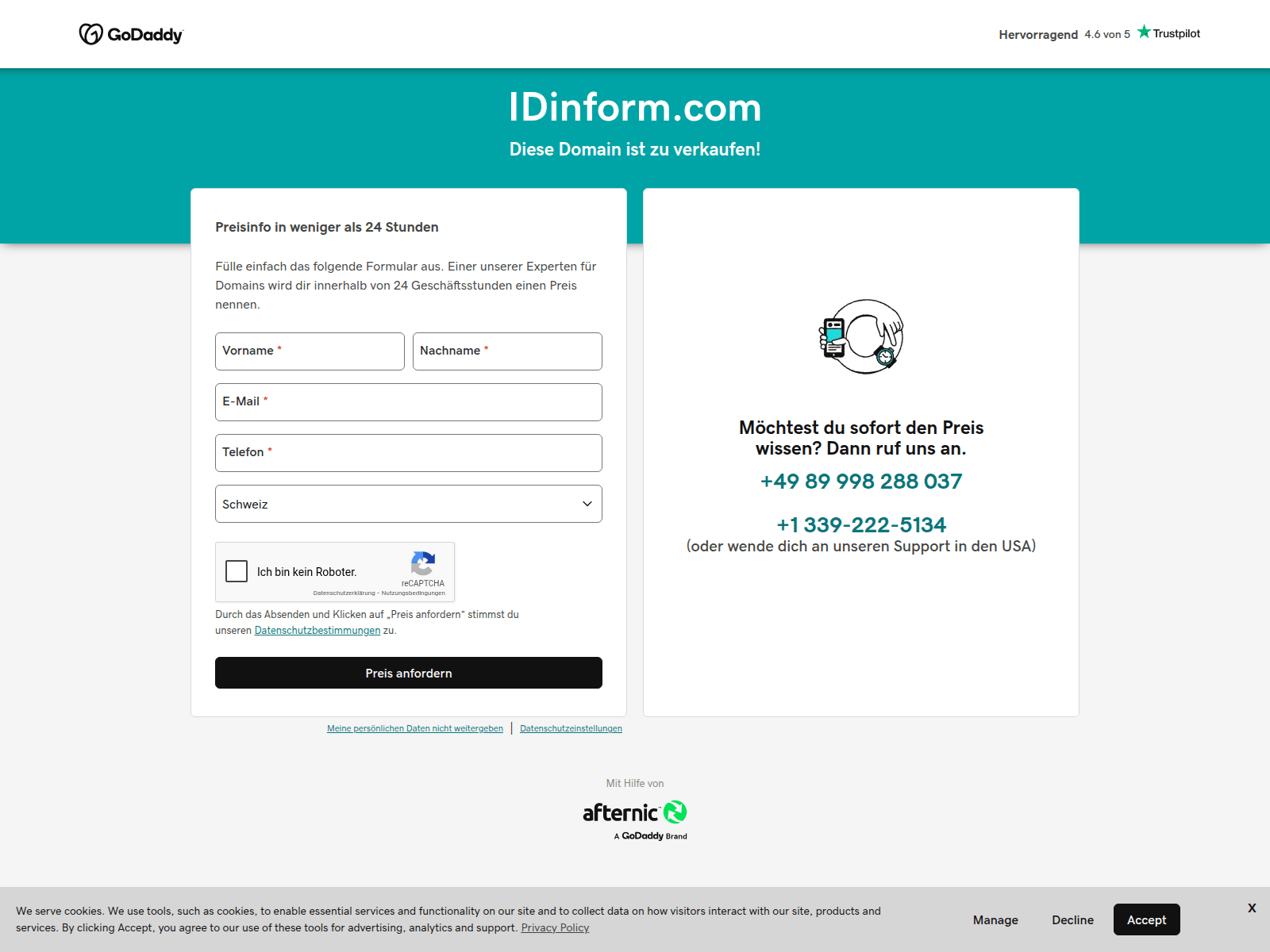 Screenshot of idinform.com