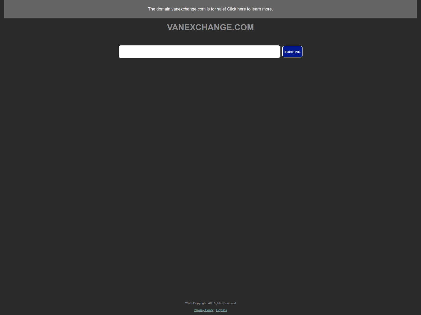 Screenshot of vanexchange.com