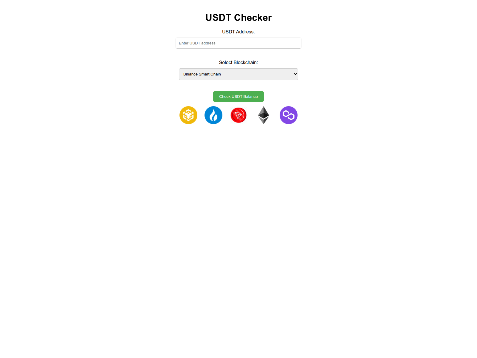 Screenshot of usdtchecker.org