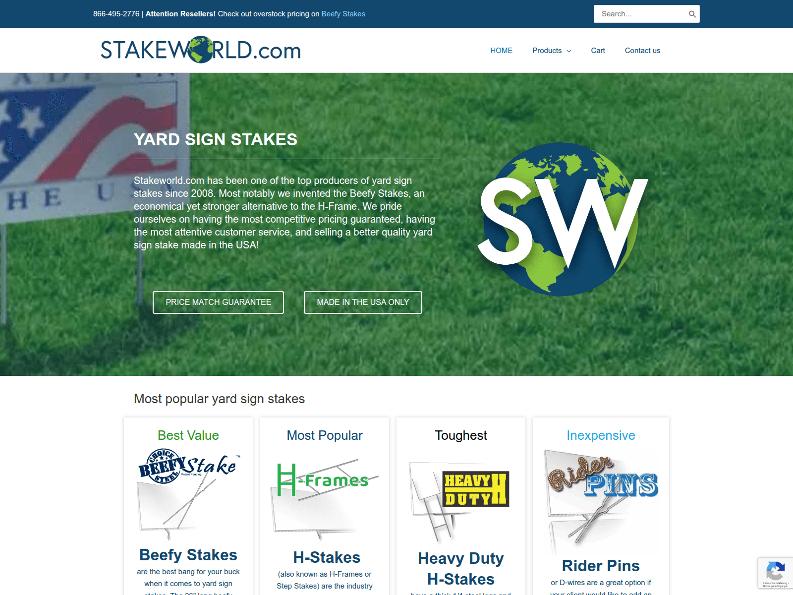 Screenshot of stakeworld.com