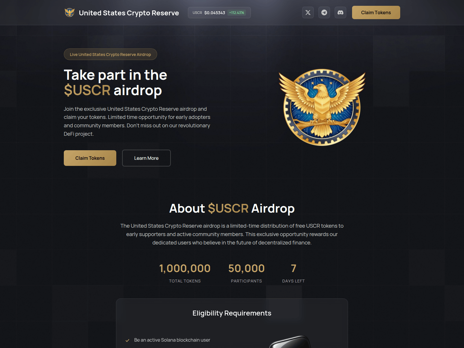 Forensic screenshot of uscr.distribution.finance