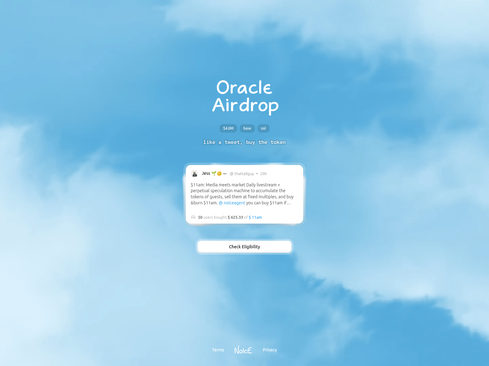Screenshot of oracle-eligibility.com
