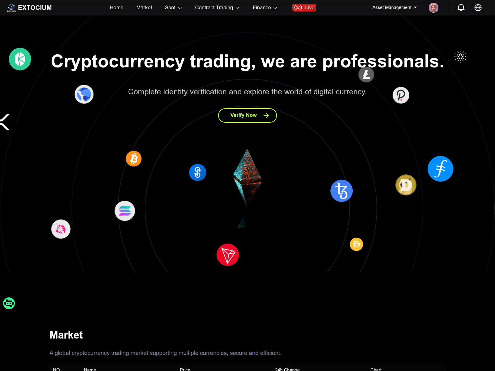 Screenshot of extociumworld.net