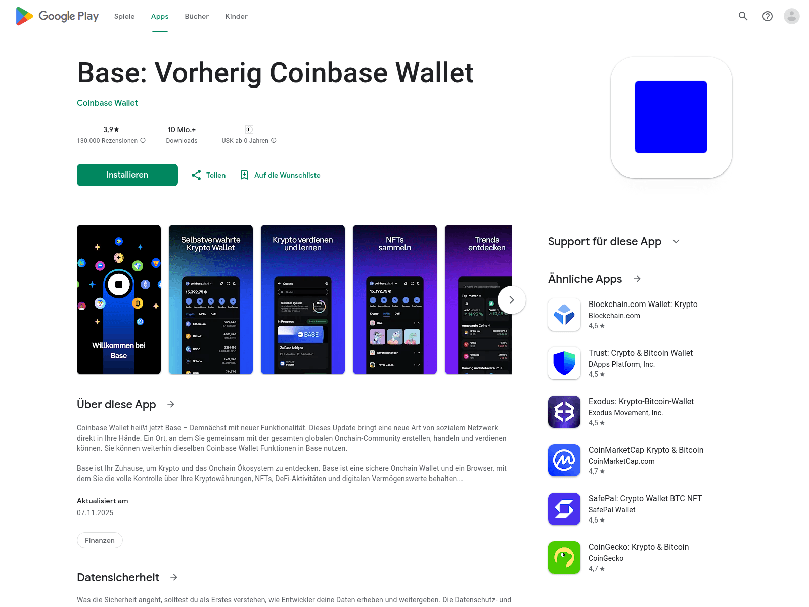 Screenshot of cbasecoin.com