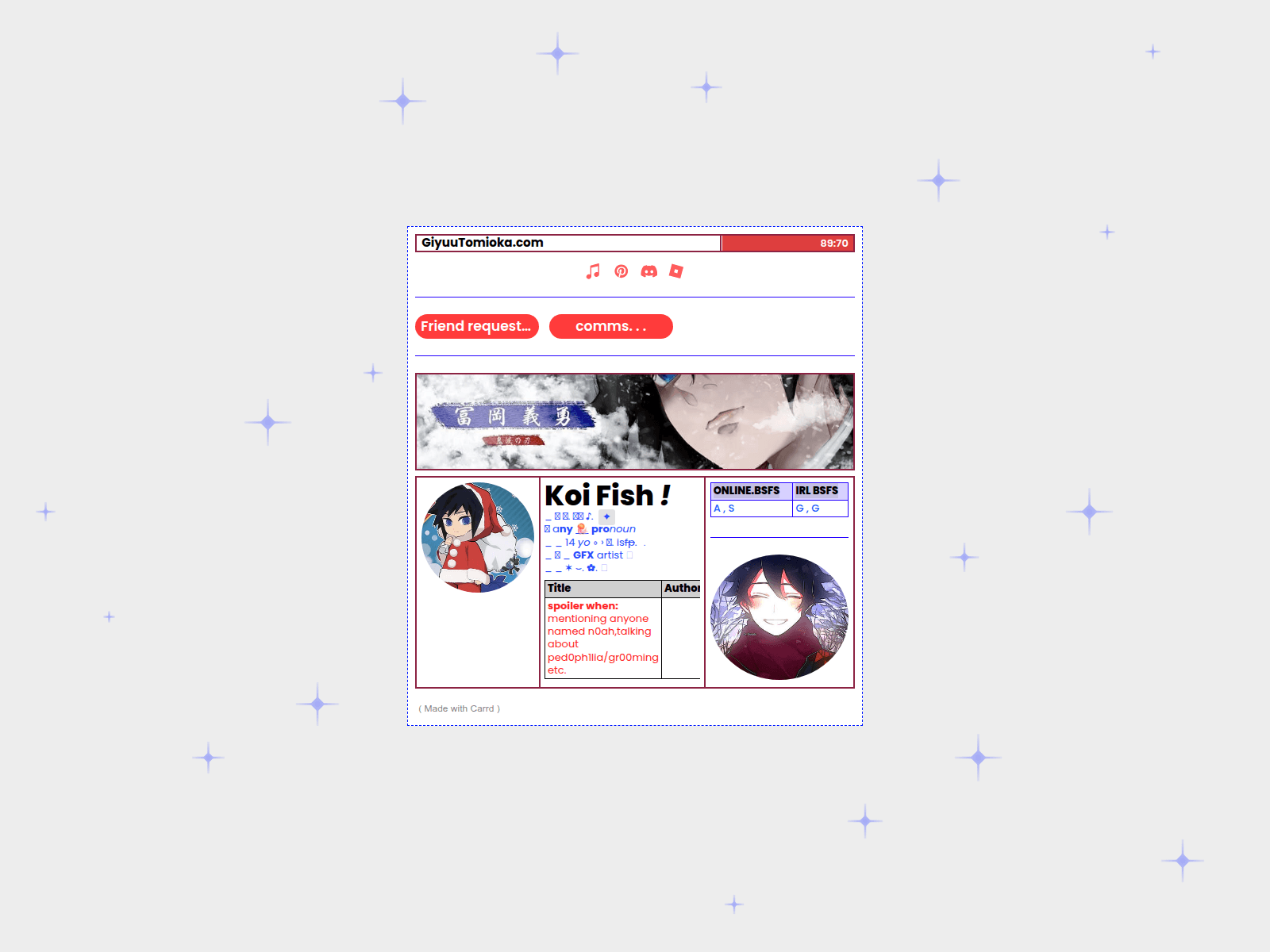 Screenshot of feliznavidadgiyu.carrd.co