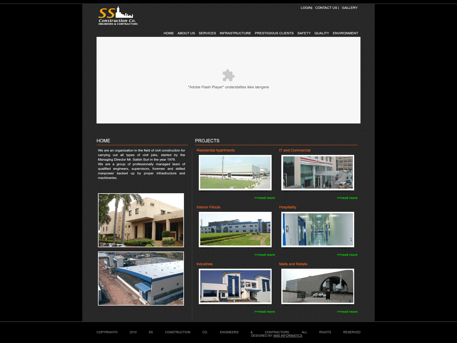 Screenshot of ssconstructions.in