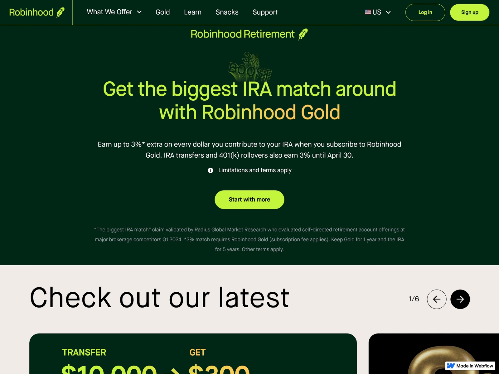 Screenshot of secure--sso-robinhood-com-m----autth.webflow.io
