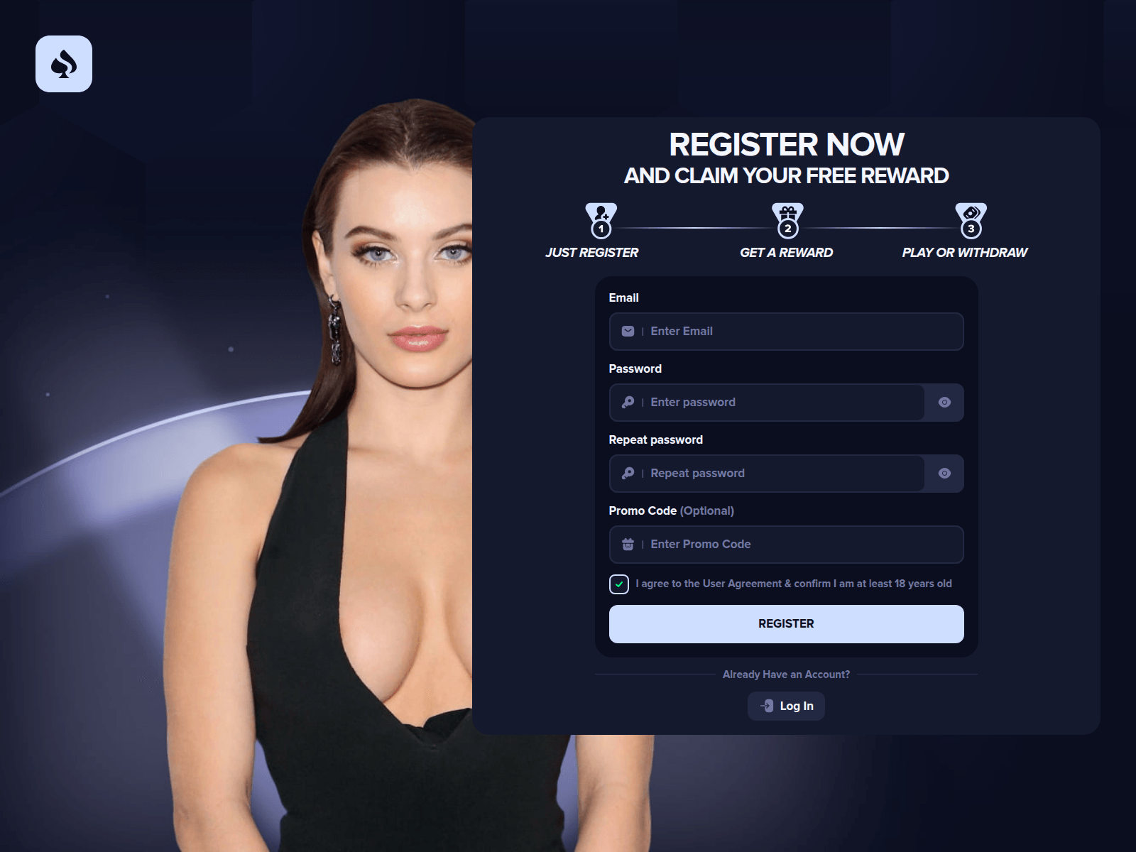 Screenshot of justcasino.app
