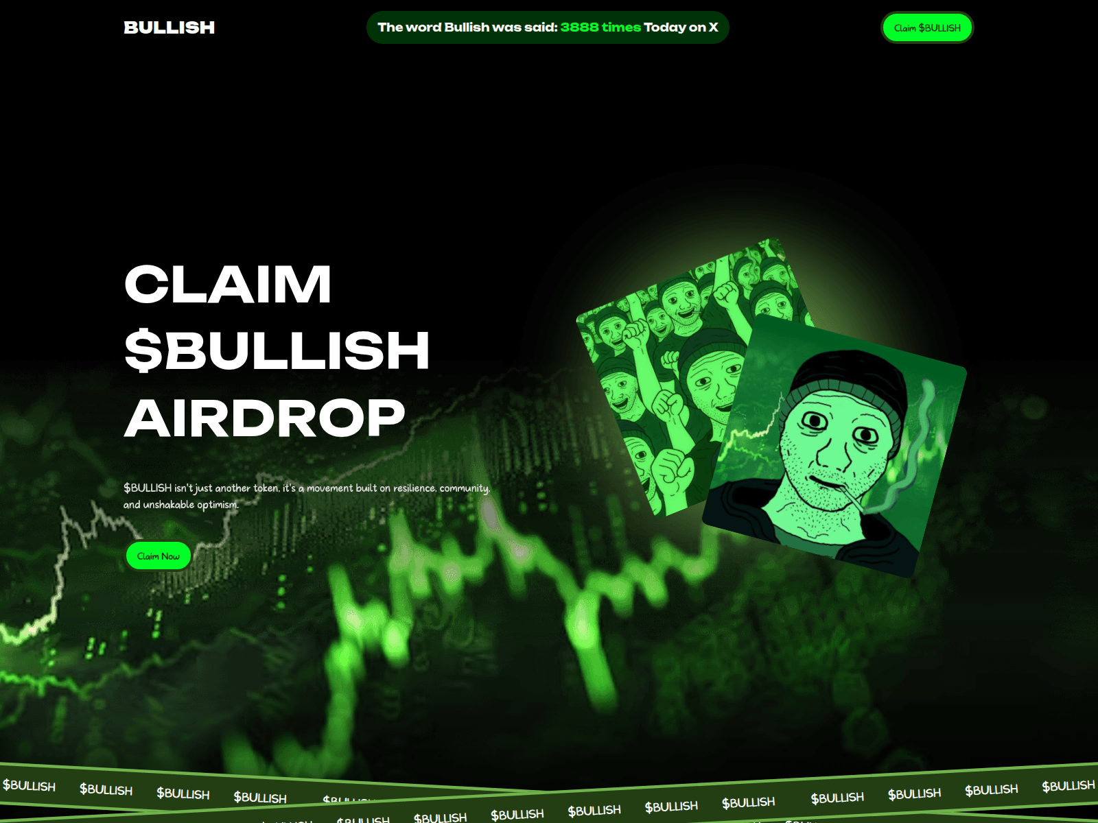 Screenshot of bullish-degen.com