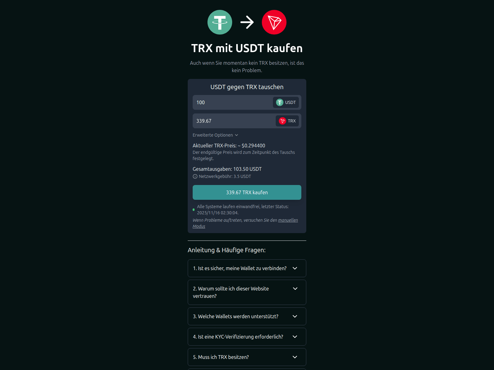 Screenshot of acheter-trx.com