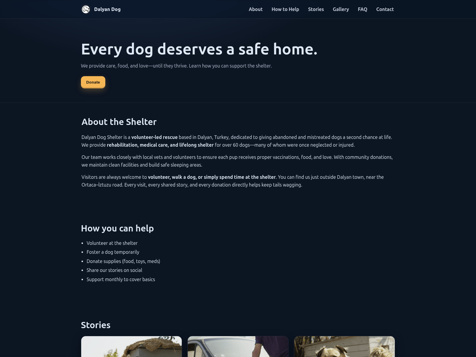 Screenshot of dalyandog.net