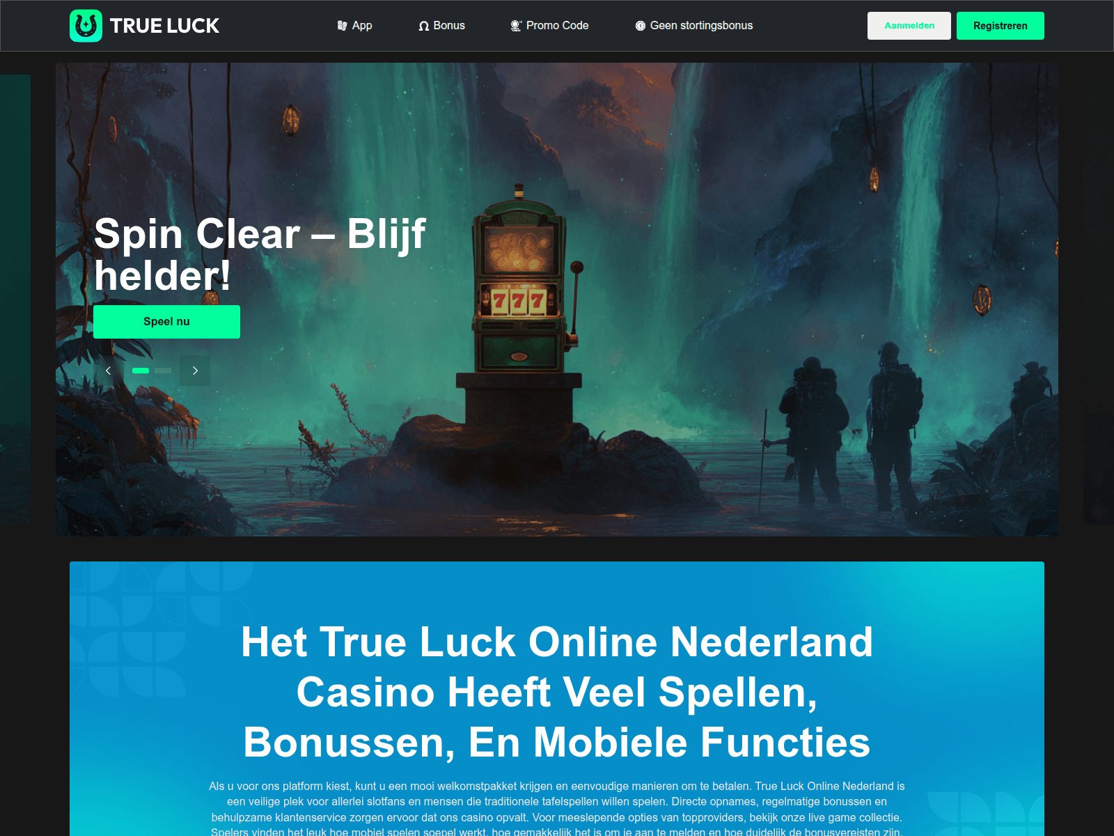 Screenshot of true-luck-slots.nl