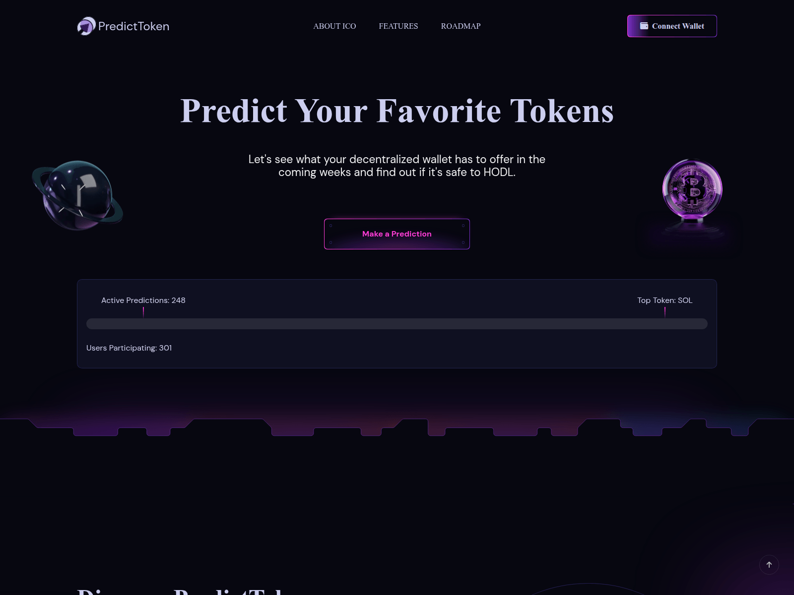 Screenshot of predictmytoken.com