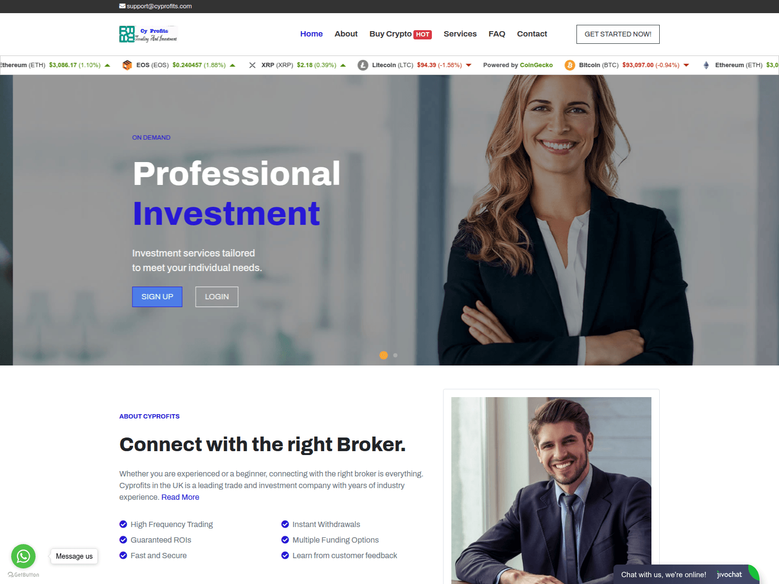 Screenshot of cyprofits.live