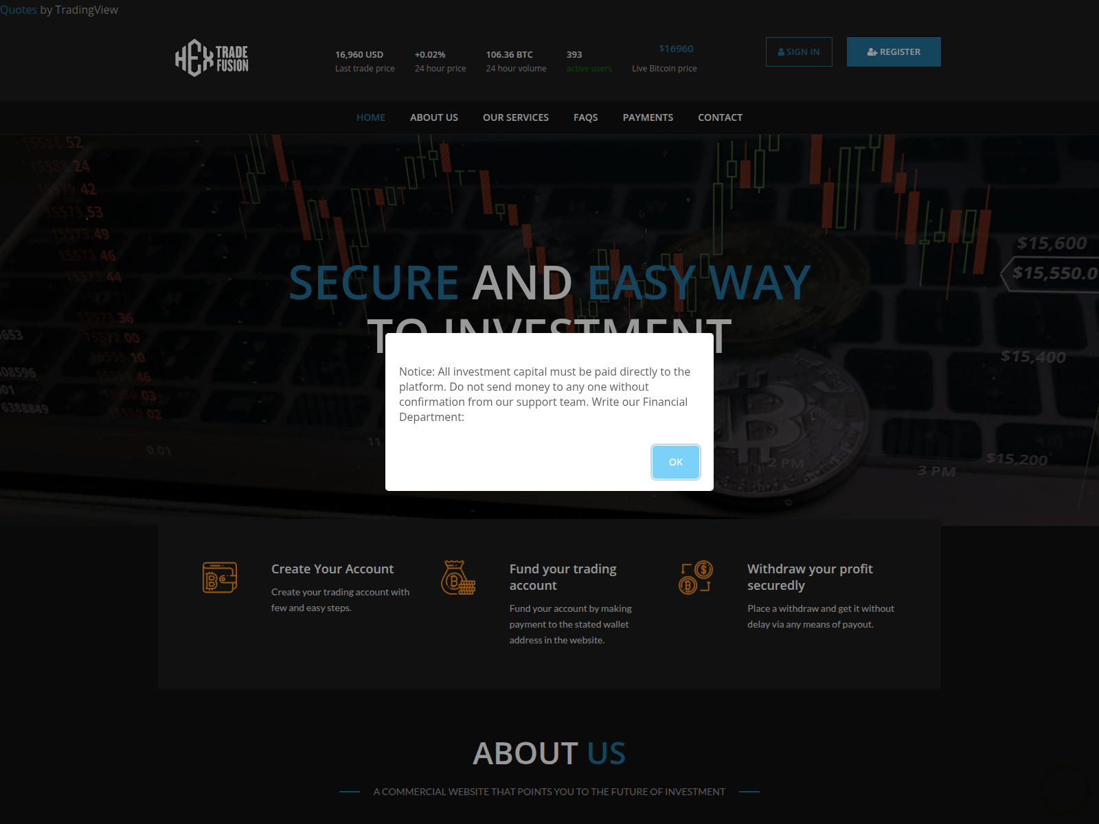 Screenshot of hextraed.com