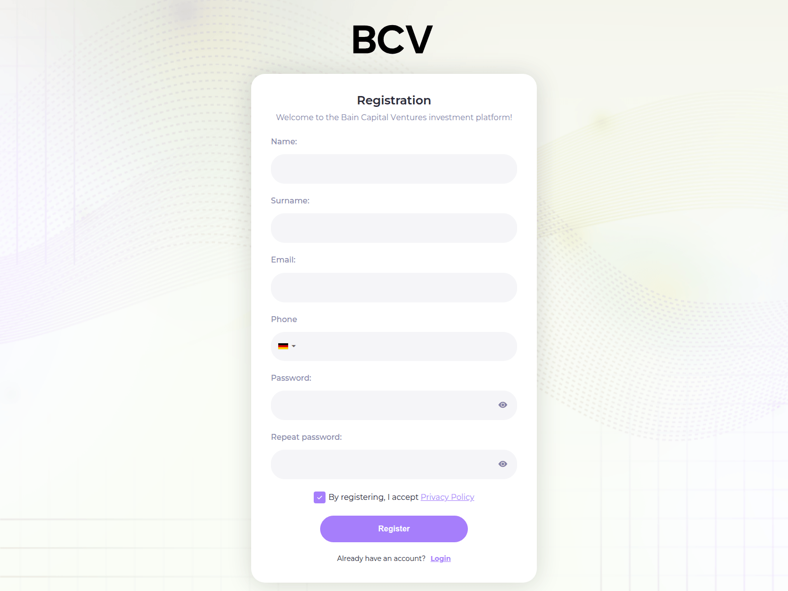 Screenshot of terminal.bcvglobal.com