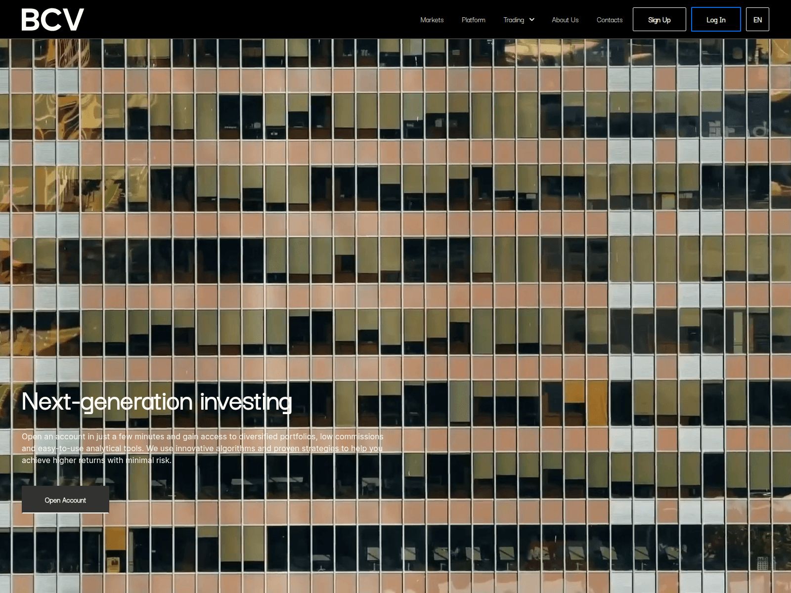 Screenshot of bcvglobal.com