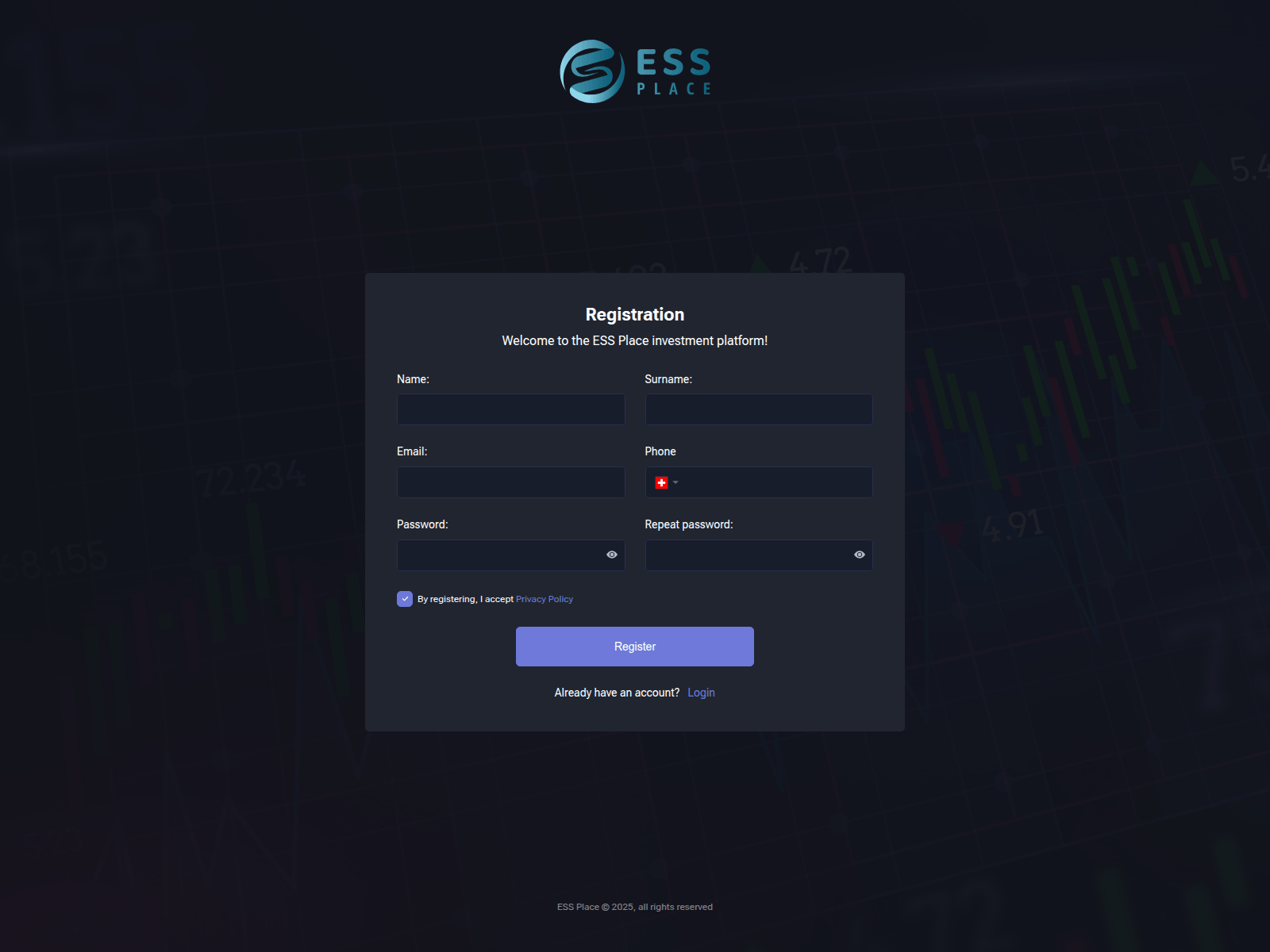 Screenshot of terminal.essplace.com