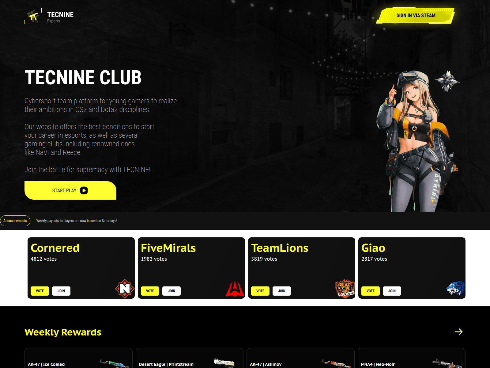 Screenshot of playtrainings.com