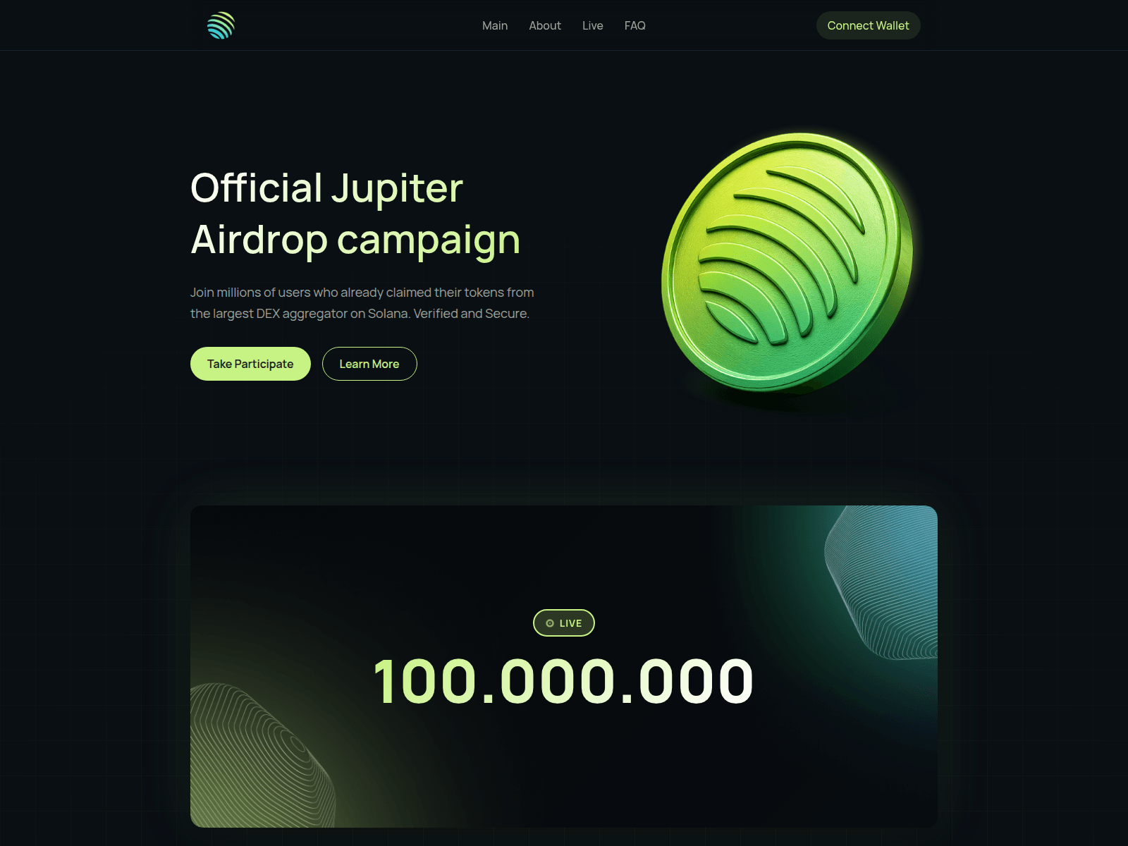 Screenshot of jupiter.earndrop.org