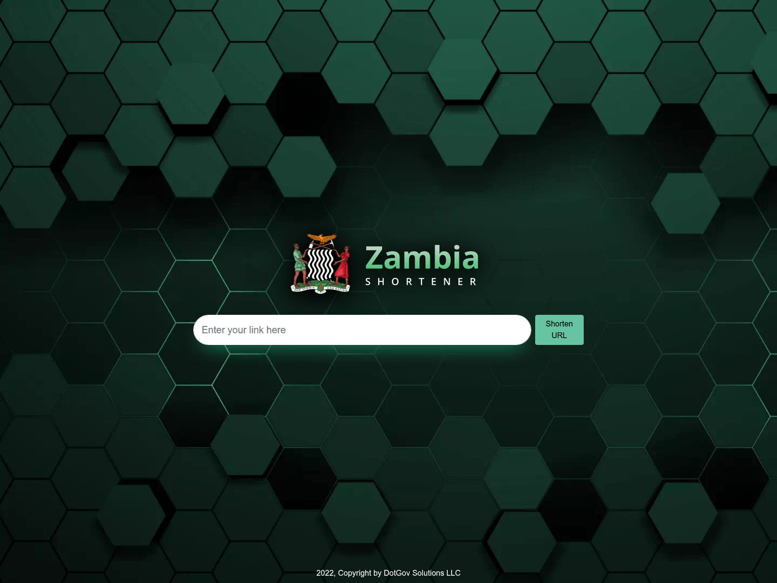 Screenshot of dotgovshortener.dotgov.uk