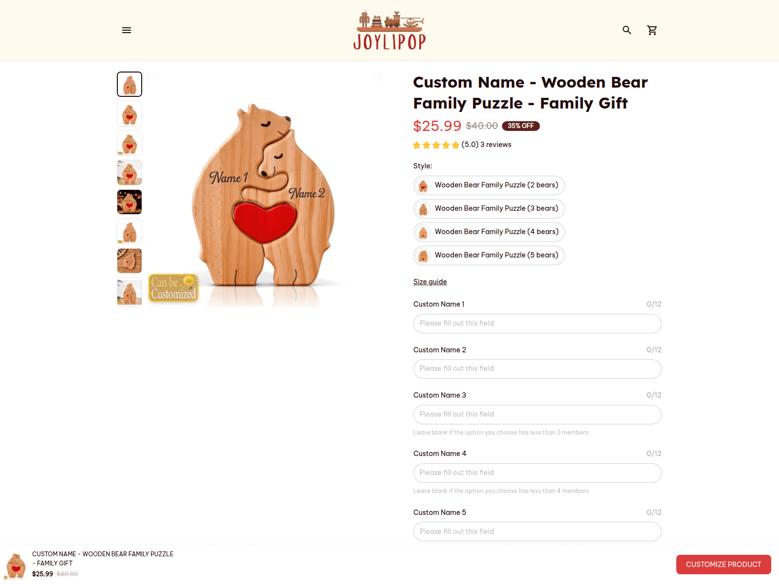 Screenshot of joylipop.com