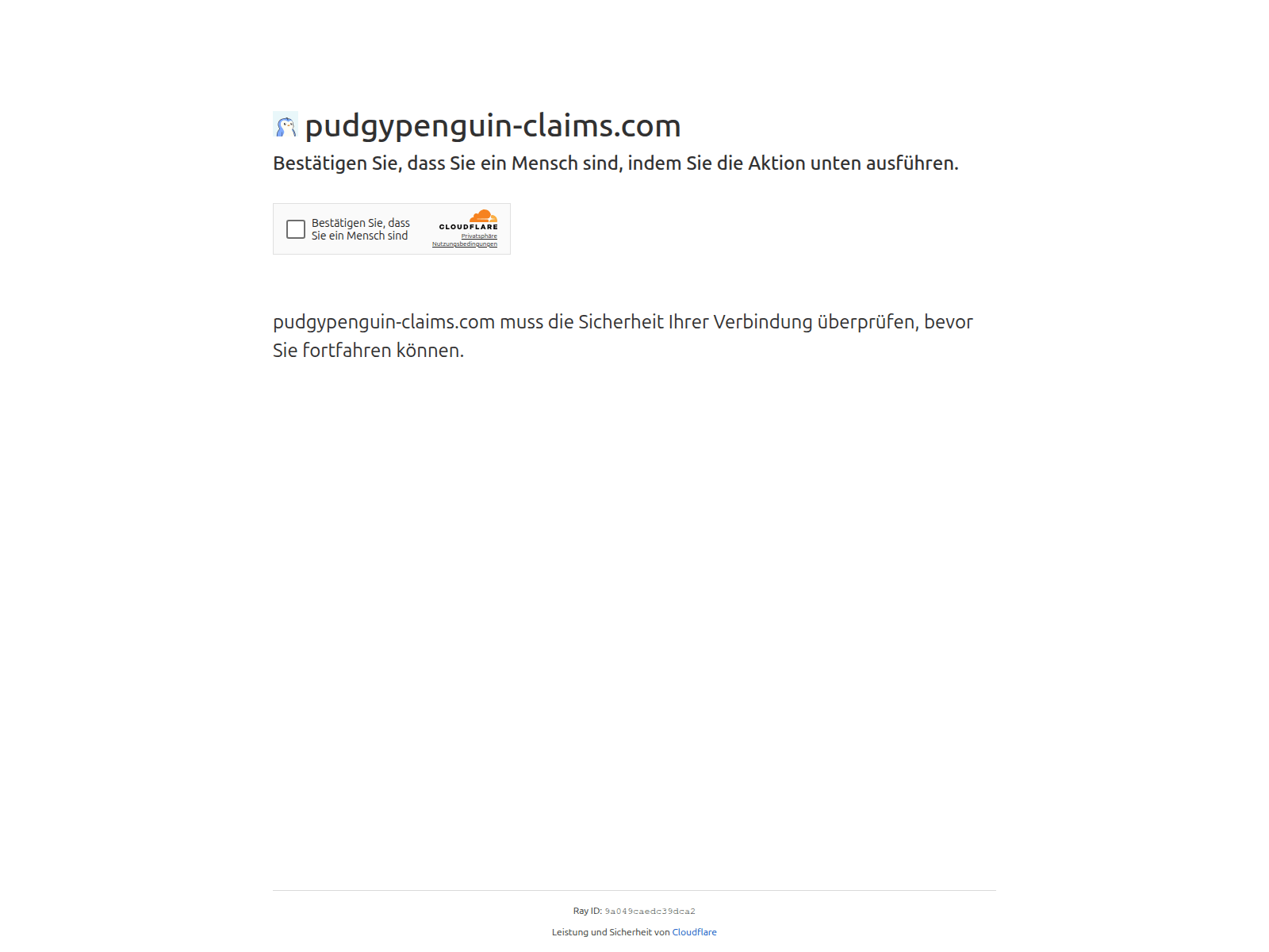 Screenshot of pudgypenguin-claims.com