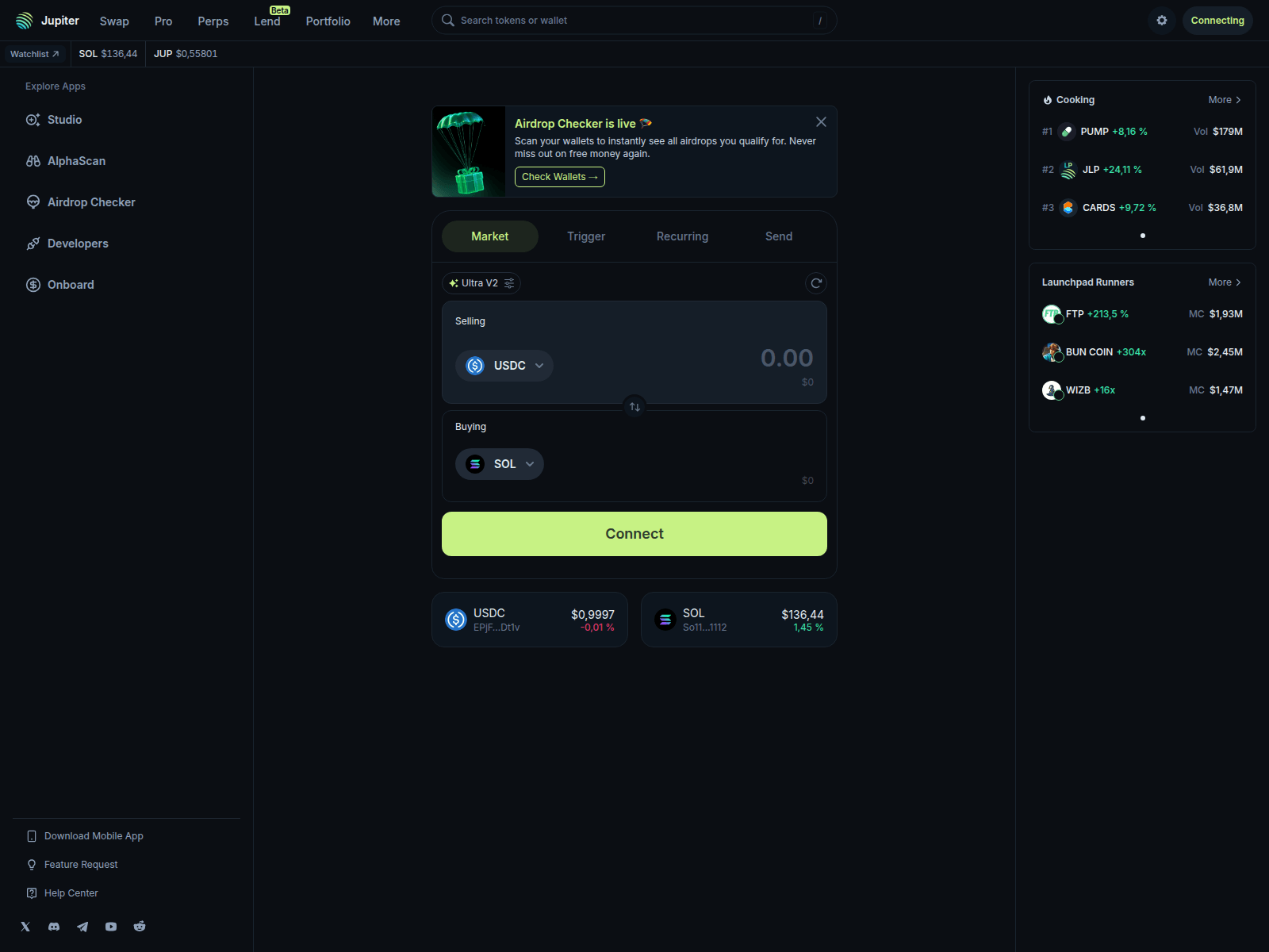 Screenshot of jup-mobile.app