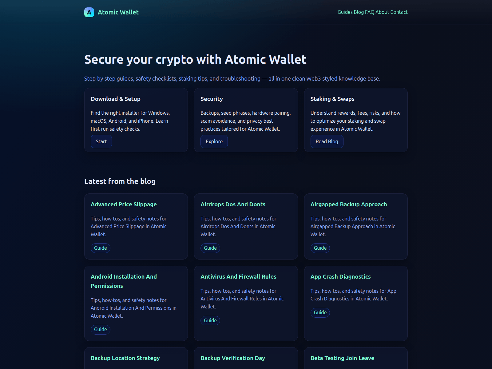 Screenshot of atomic-wallet.at