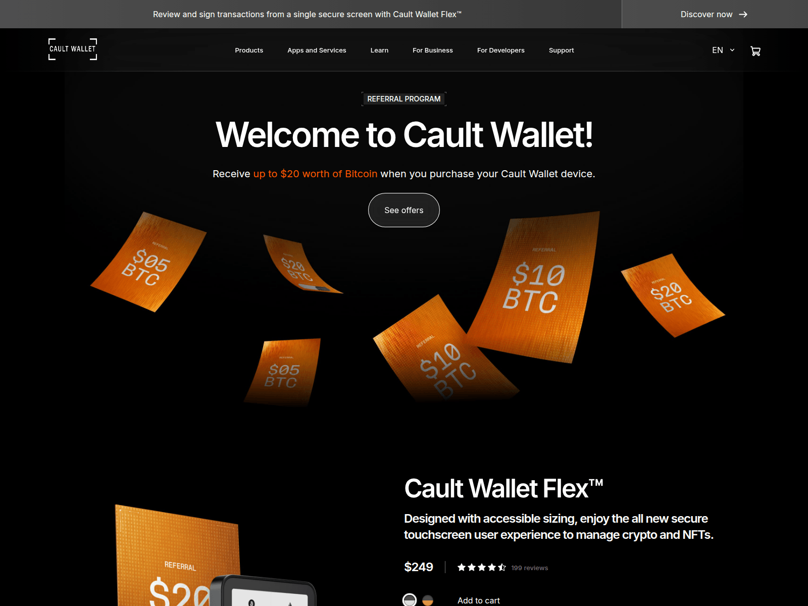 Screenshot of caulwallet.co.com