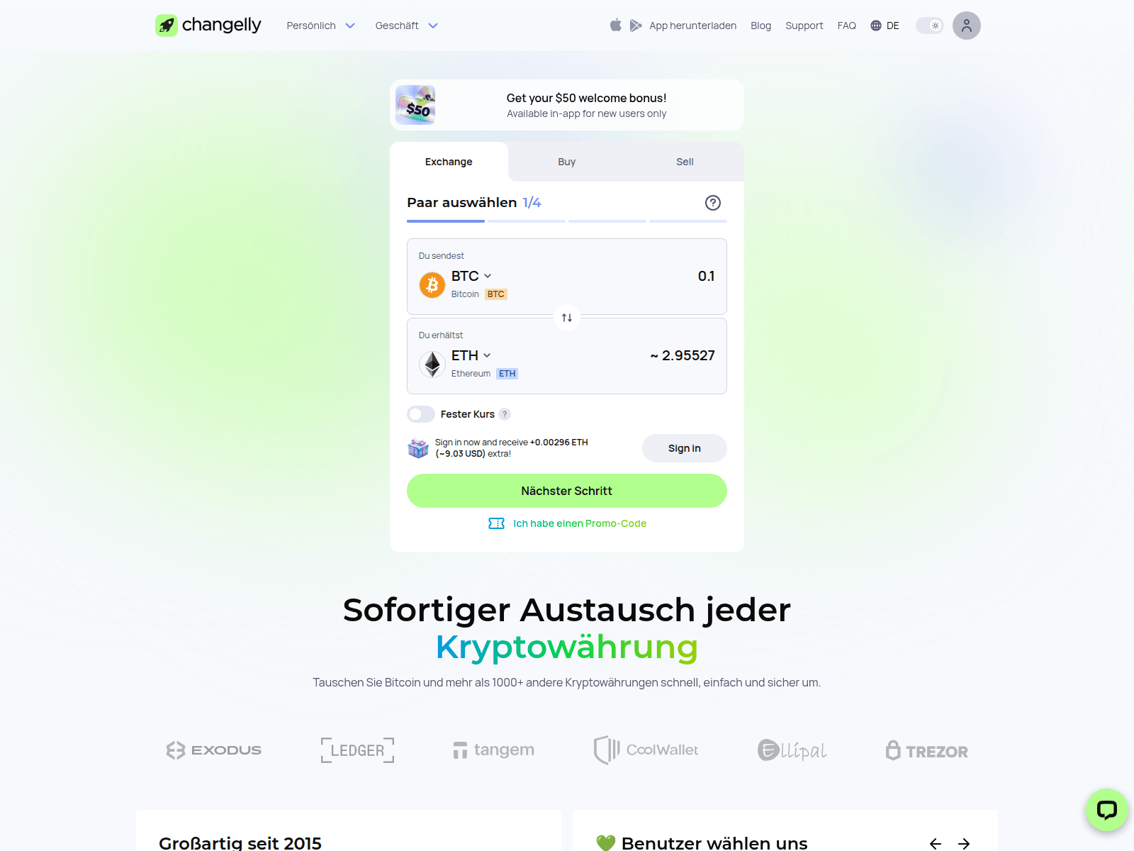 Screenshot of changelly.cfd