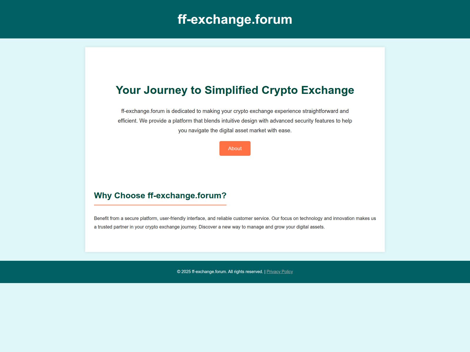 Screenshot of ff-exchange.forum