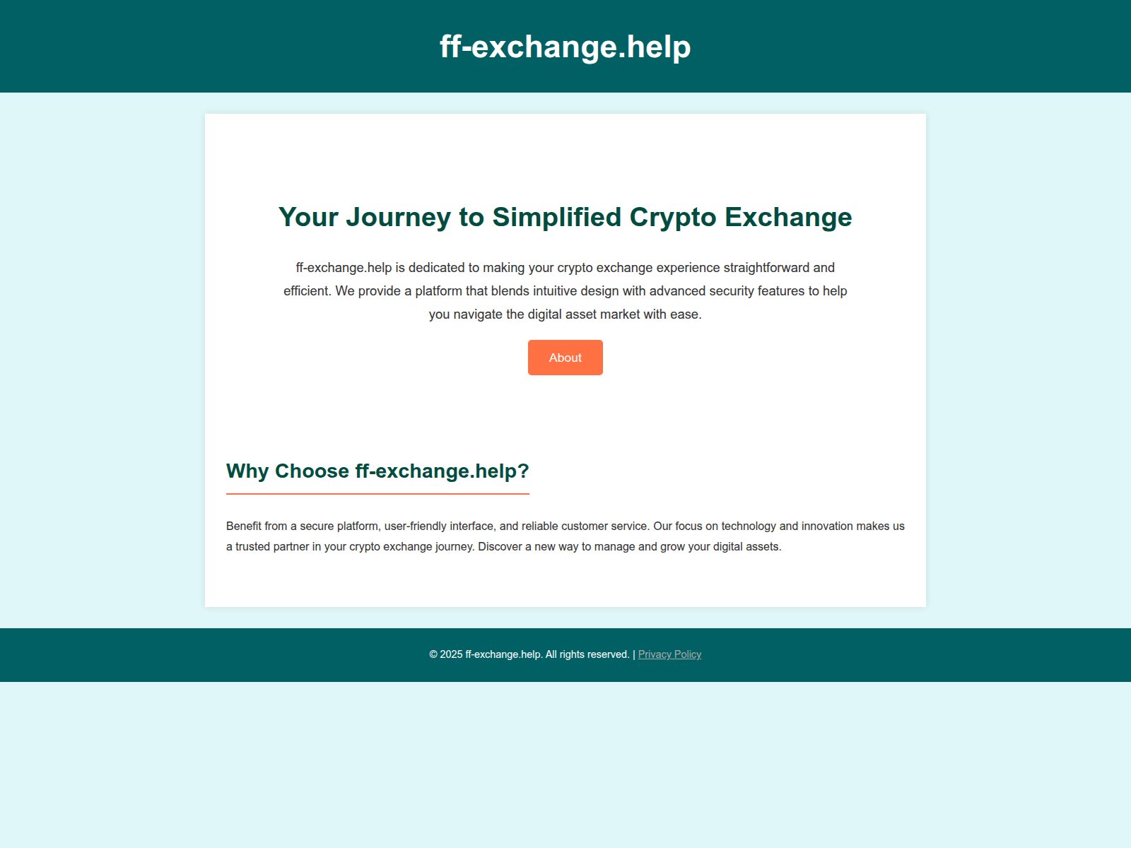 Screenshot of ff-exchange.help
