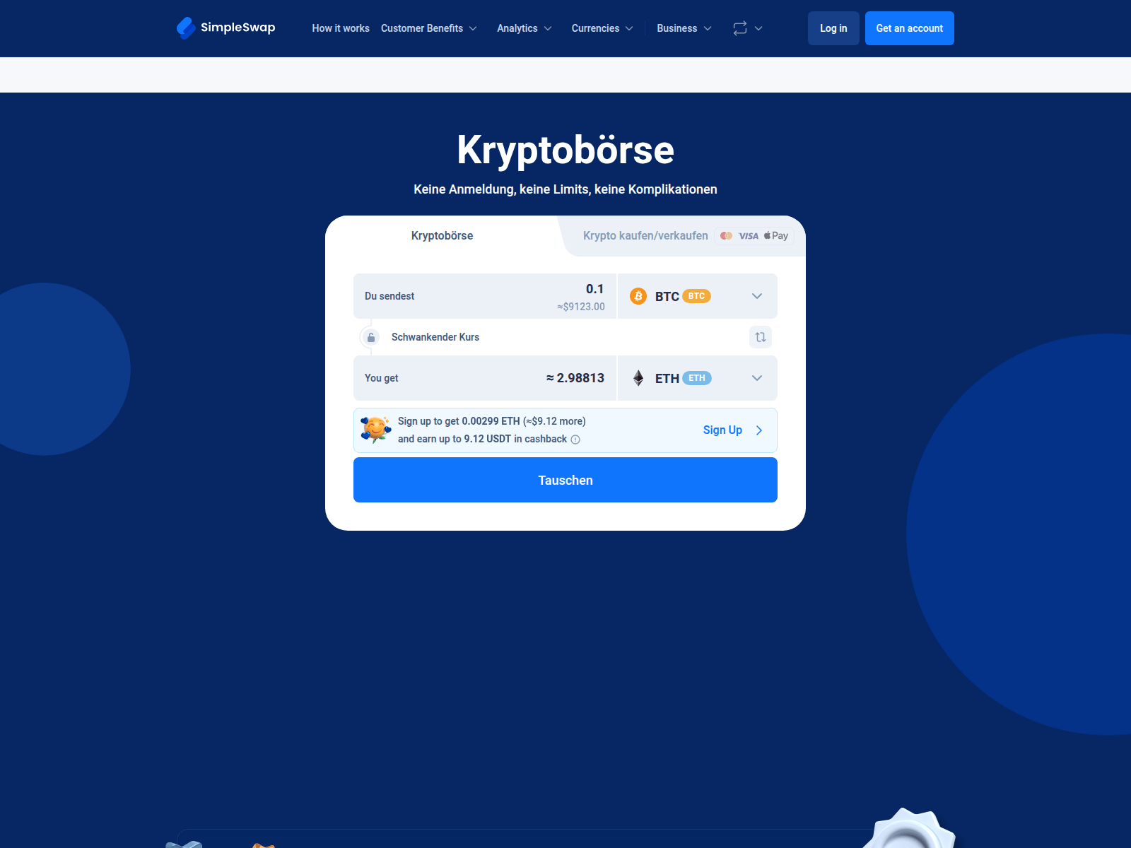 Screenshot of simpleswap.name