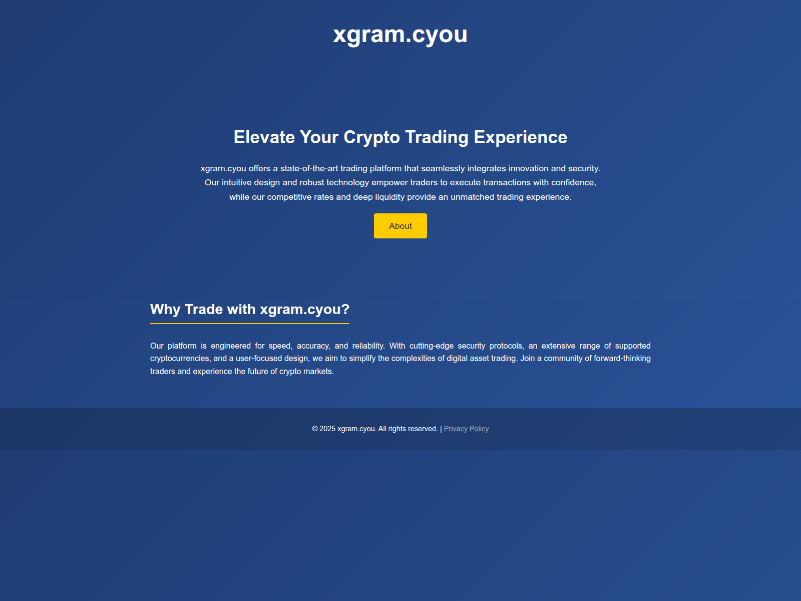 Screenshot of xgram.cyou