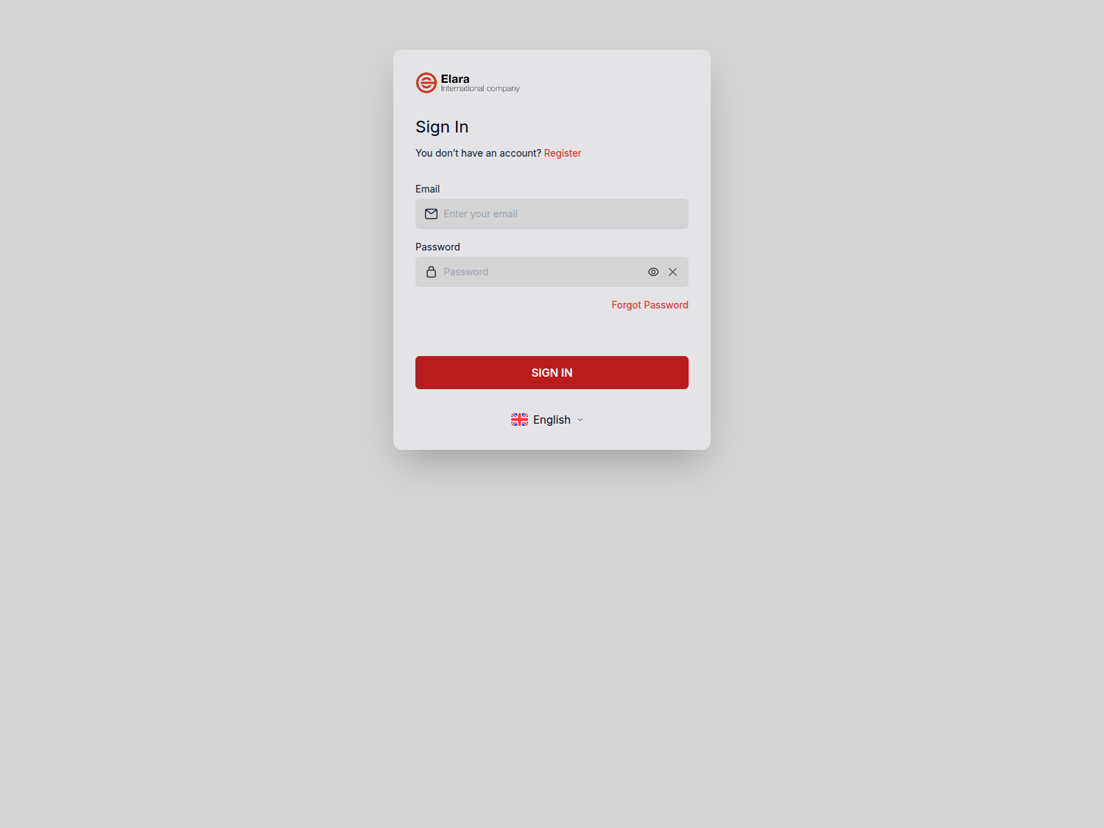 Screenshot of live.elara-ic.com