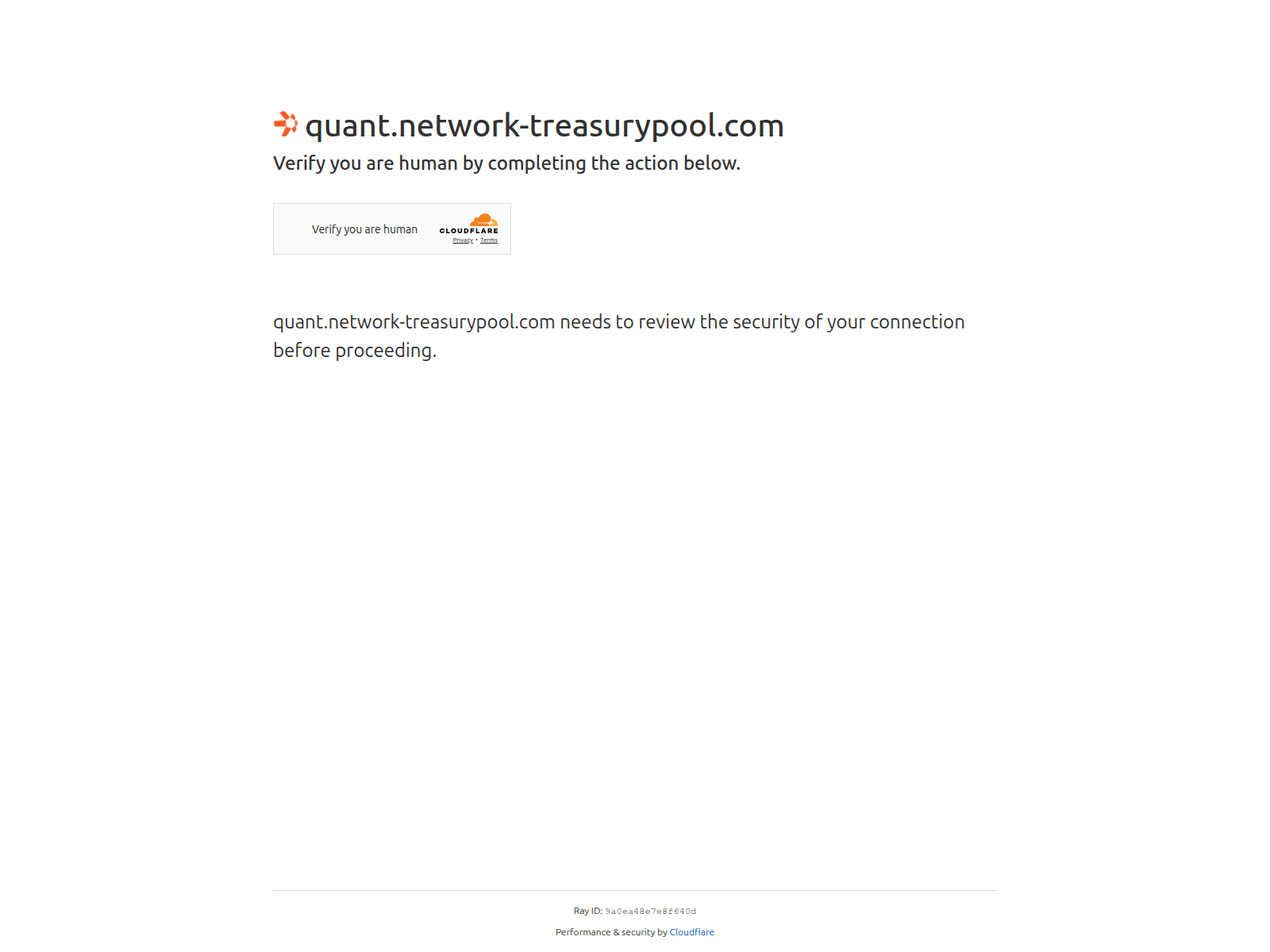 Screenshot of quant.network-treasurypool.app