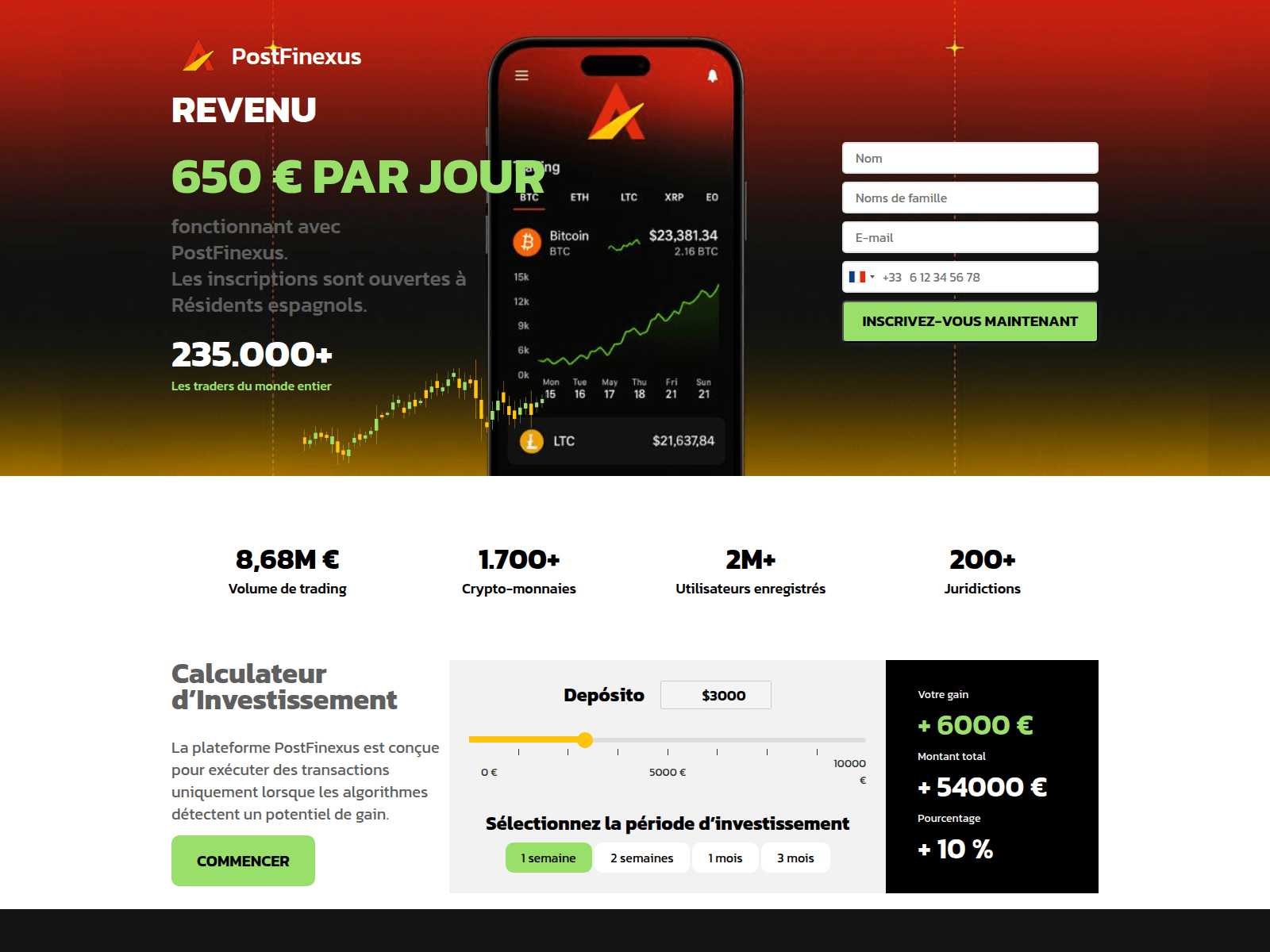 Screenshot of postfinexus.com