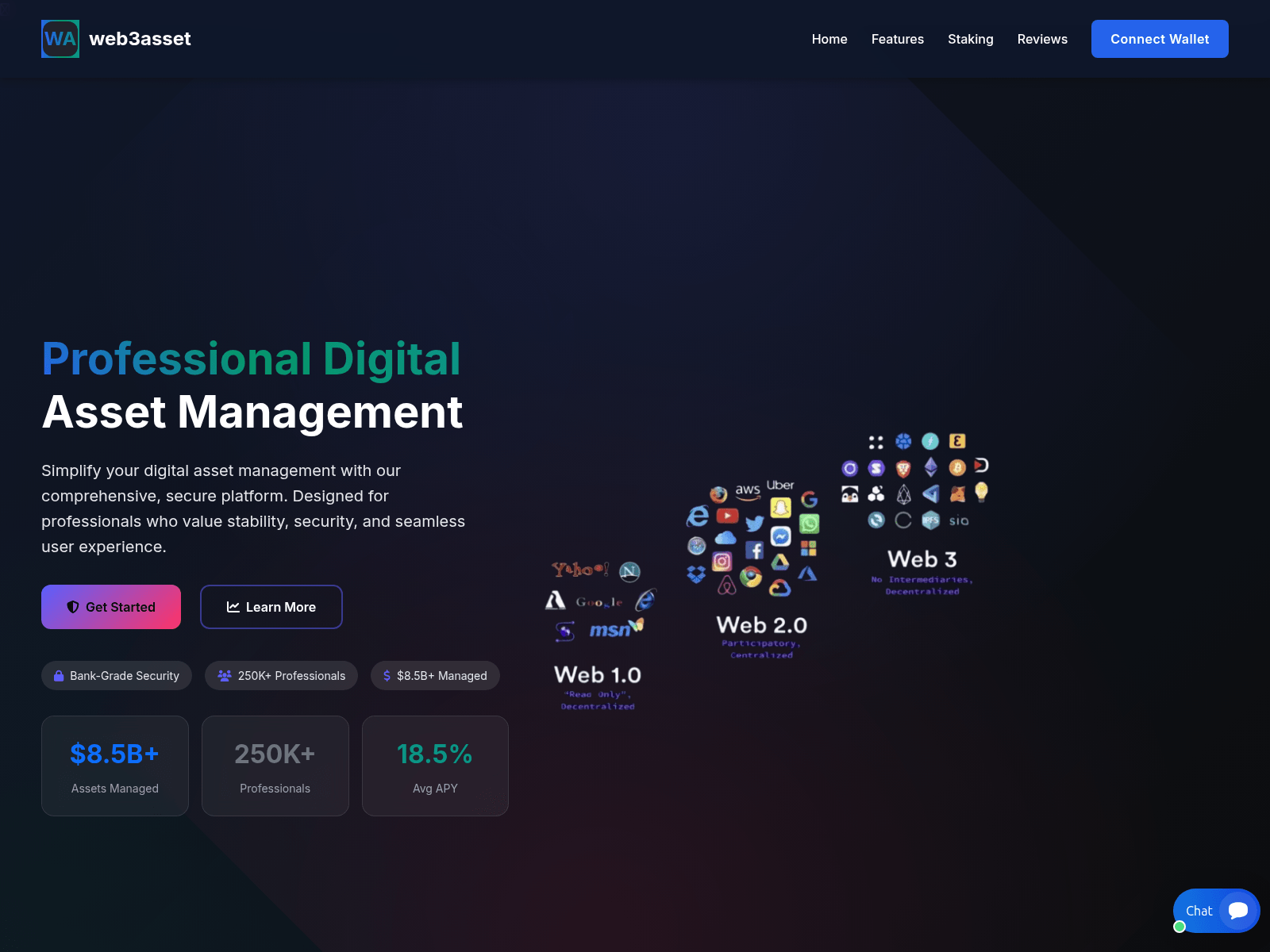 Screenshot of web3asset.net