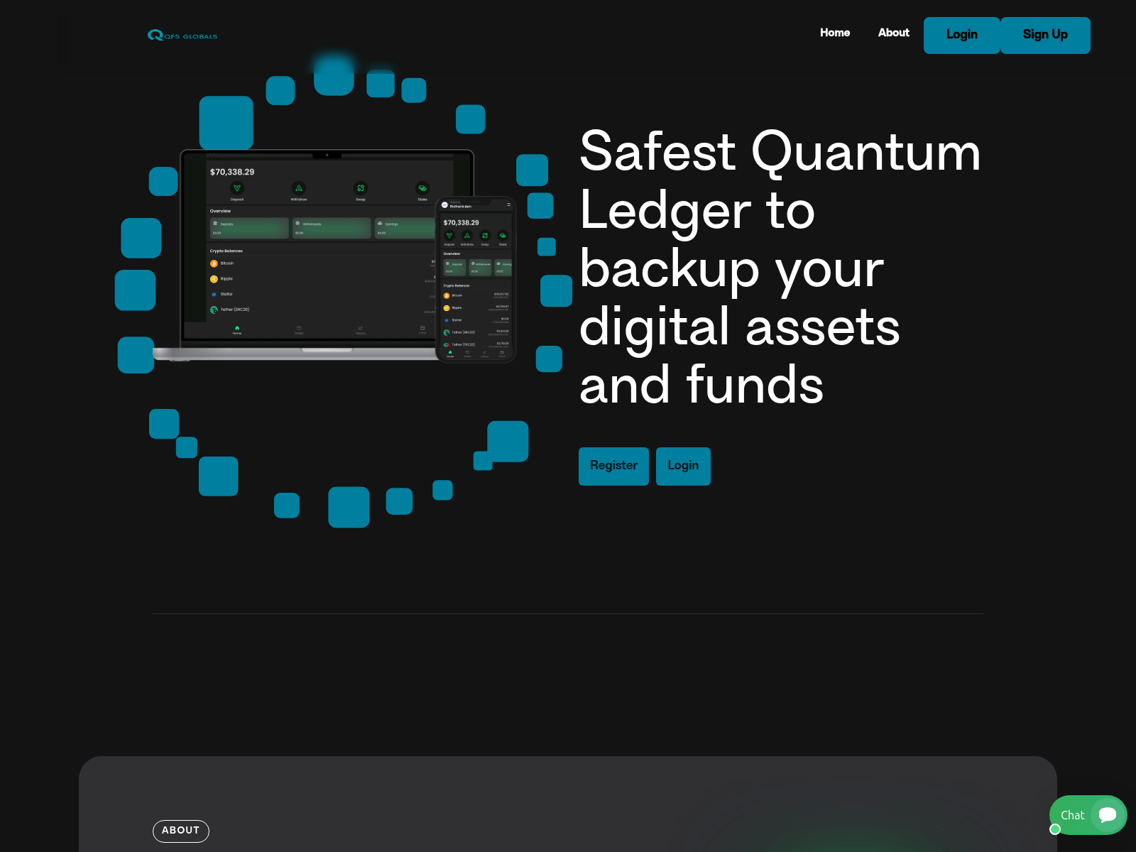 Screenshot of qfsglobals.net