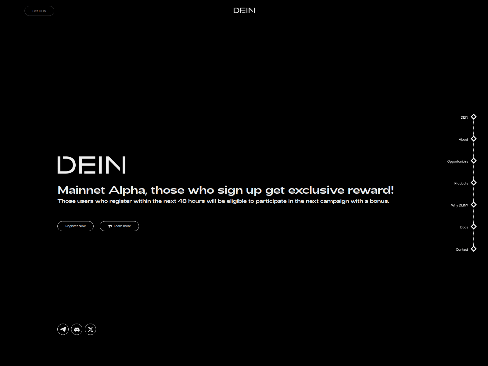 Screenshot of register-dein.com
